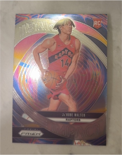 2024-25 Panini Prizm #18 Ja'Kobe Walter Instant Impact Rookie Card — front