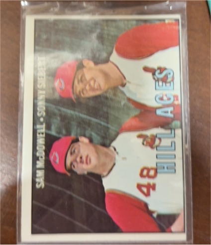 1967 Topps #463 Sam McDowell Sonny Siebert — front
