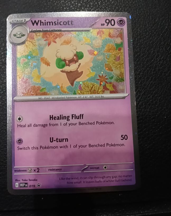 2025 Pokémon TCG Promo #019 Whimsicott Cosmos Holo — front