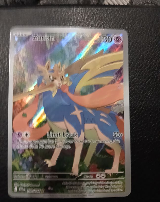 2025 Pokemon Phantasmal Flames #100/094 Zacian Illustration Rare — front