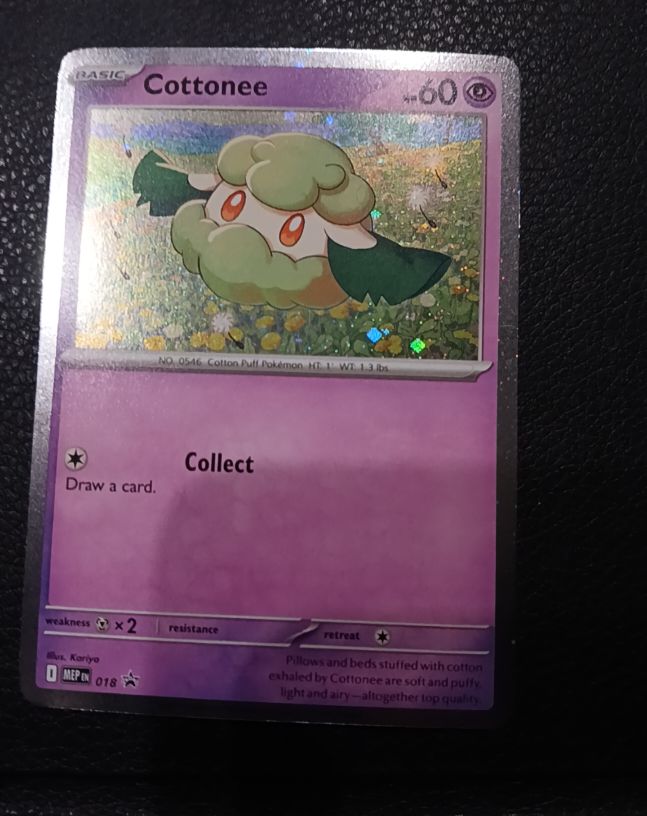 2025 Pokémon MEP #018 Cottonee — front