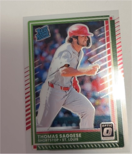 2025 Panini Donruss Optic #30 Thomas Saggese — front
