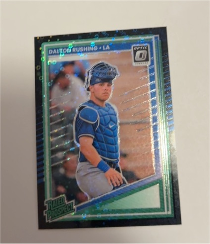2025 Donruss Optic #125 Dalton Rushing Rated Prospect — front