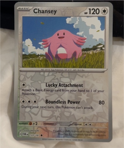 2022 Pokémon SV06: Twilight Masquerade #133 Chansey — front