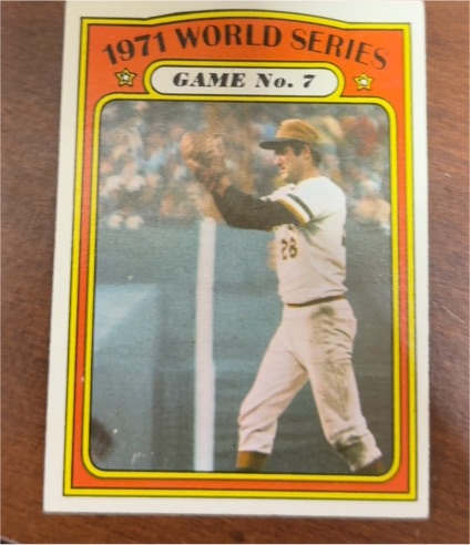 1972 Topps #229 1971 World Series Game No. 7 Steve Blass — front
