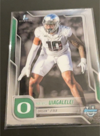 2025 Bowman University Chrome #64 Matayo Uiagalelei — front