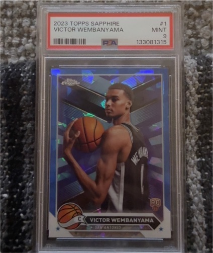 2023 Topps Chrome Sapphire #1 Victor Wembanyama — front