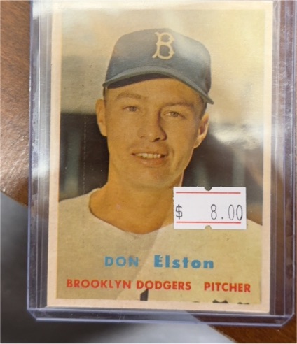 1957 Topps #376 Don Elston — front