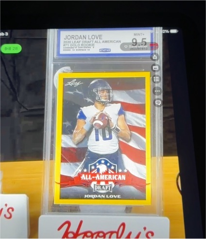 2020 Leaf Draft All-American #71 Jordan Love Gold Rookie — front