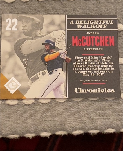 2017 Panini Chronicles #5 Andrew McCutchen — front