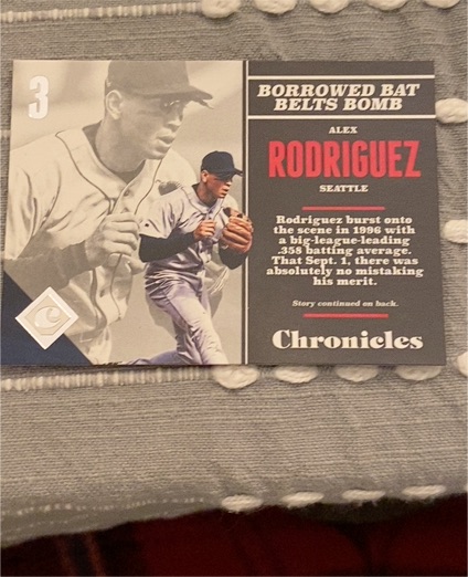 2017 Panini Chronicles #93 Alex Rodriguez — front