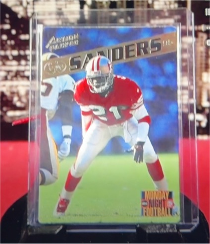 1995 Action Packed Monday Night Football #36 Deion Sanders — front