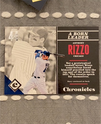 2017 Panini Chronicles #74 Anthony Rizzo Chicago Cubs — front