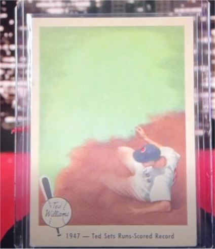 1959 Fleer #34 Ted Williams Runs Scored Record — front