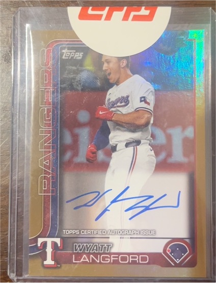 2025 Topps Chrome Rookie Autographs #RA-WL Wyatt Langford — front