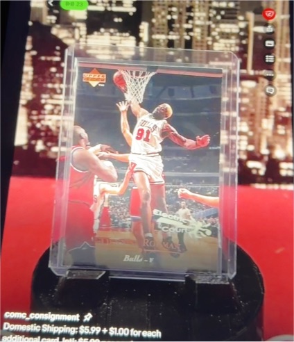 1995-96 Upper Deck #266 Dennis Rodman Electric Court — front