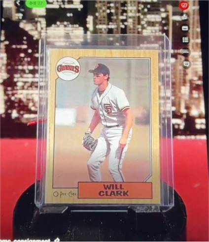 1987 Topps #420 Will Clark — front
