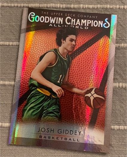 2021 Upper Deck Goodwin Champions #GB-14 Josh Giddey — front