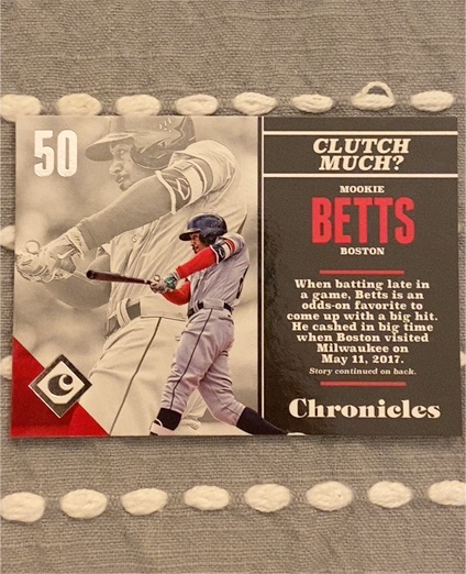 2017 Panini Chronicles #86 Mookie Betts — front