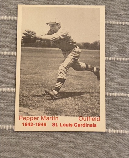 1975 TCMA 1942-1946 St. Louis Cardinals Pepper Martin — front