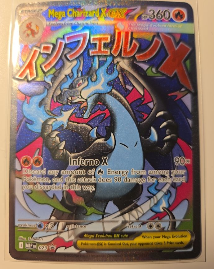 2025 Pokémon MEP #023 Mega Charizard X — front