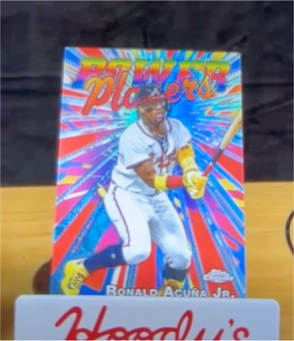 2025 Topps Chrome Power Players #PP-7 Ronald Acuna Jr. — front