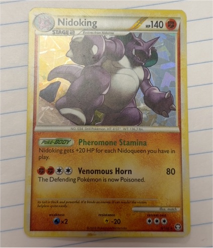 2010 Pokémon Triumphant #6 Nidoking — front