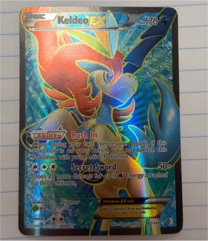 2012 Pokémon Boundaries Crossed #142 Keldeo EX — front