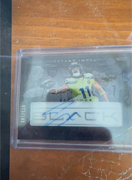 2024 Panini Black Instant Impact Ink DK Metcalf — front
