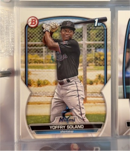 2023 Bowman #BP-72 Yoffry Solano — front