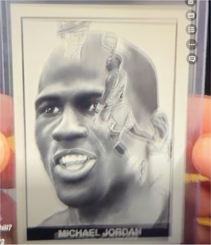 Michael Jordan basketball card — front