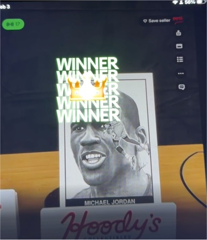 Michael Jordan Basketball Card — front