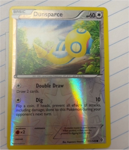 2012 Pokemon Boundaries Crossed #111 Dunsparce — front