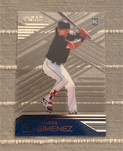 2021 Panini Chronicles Clear Vision #19 Andres Gimenez — front