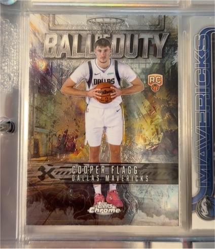 2025-26 Topps Chrome #BD-21 Cooper Flagg Ball Of Duty Rookie — front