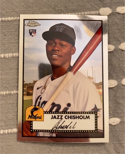 2021 Topps Chrome Platinum Anniversary #7 Jazz Chisholm — front