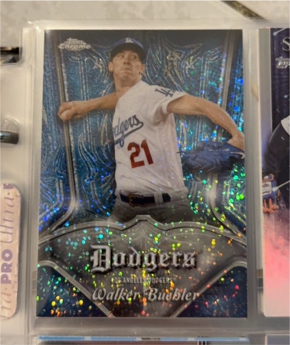 2022 Topps Chrome Pinstriped #P-25 Walker Buehler — front