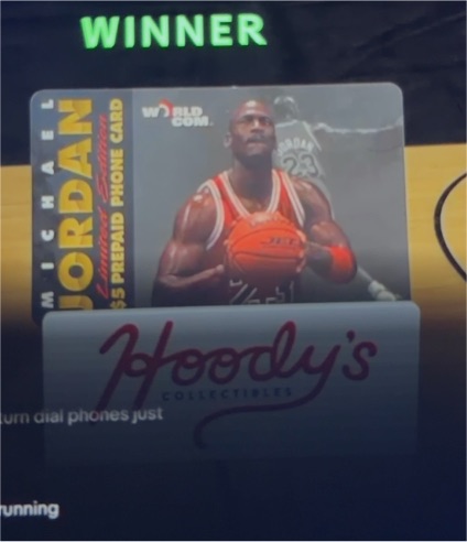 Michael Jordan WorldCom $5 Prepaid Phone Card — front