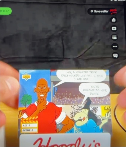 1993 Upper Deck Adventures in Toon World #Act 5 Scene 8 Michael Jordan — front