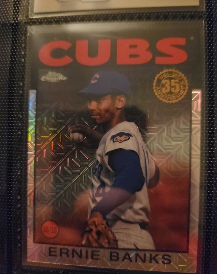 2021 Topps Chrome 35th Mojo #86C-23 Ernie Banks — front