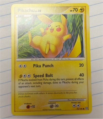 2008 Pokémon Diamond & Pearl Stormfront #70 Pikachu — front