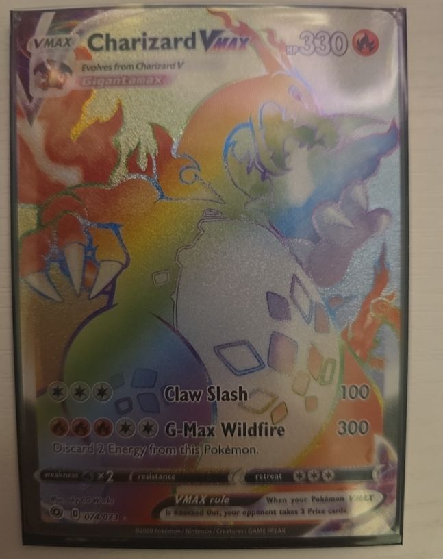 2020 Pokémon Champion's Path #74 Charizard VMAX — front