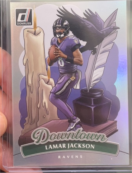 2025 Panini Donruss #1 Lamar Jackson Downtown — front