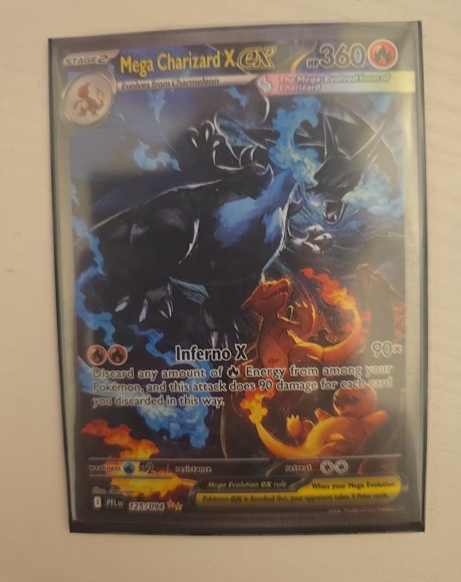 2021 Pokémon Mega Charizard X EX 125/094 Phantasmal Flames — front