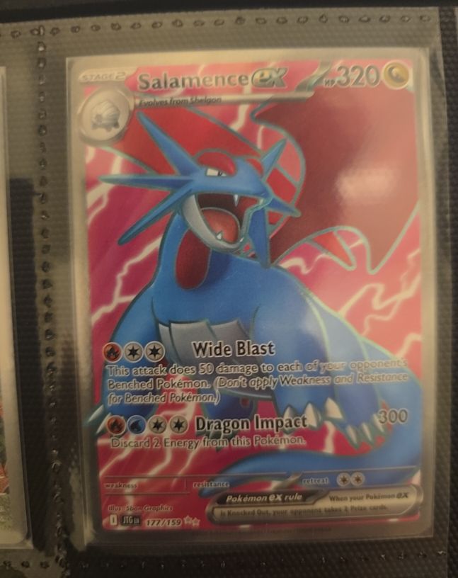 2025 Pokémon SV09: Journey Together #177/159 Salamence ex — front