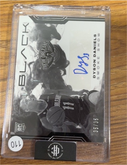 2022 Panini Black Dyson Daniels Smoke Show Rookie RC Auto #D /35 — front
