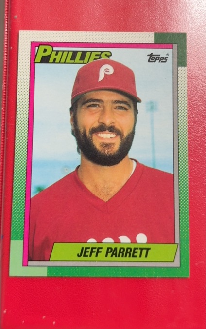1990 Topps #439 Jeff Parrett Philadelphia Phillies — front