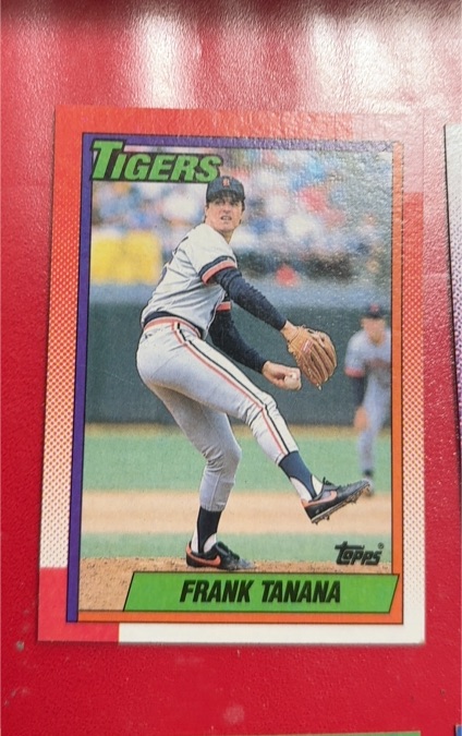 1990 Topps #343 Frank Tanana — front