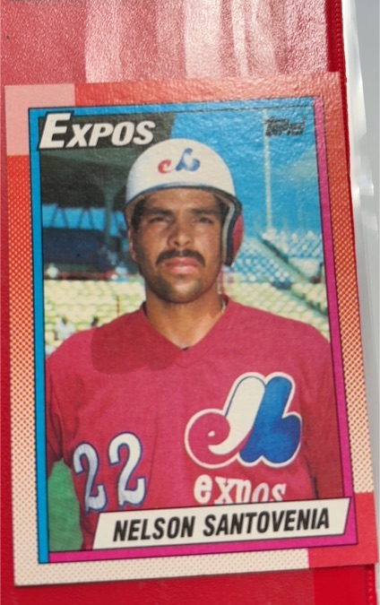 1990 Topps #614 Nelson Santovenia — front