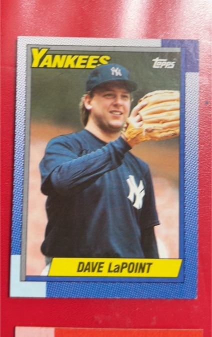 1990 Topps #186 Dave LaPoint — front
